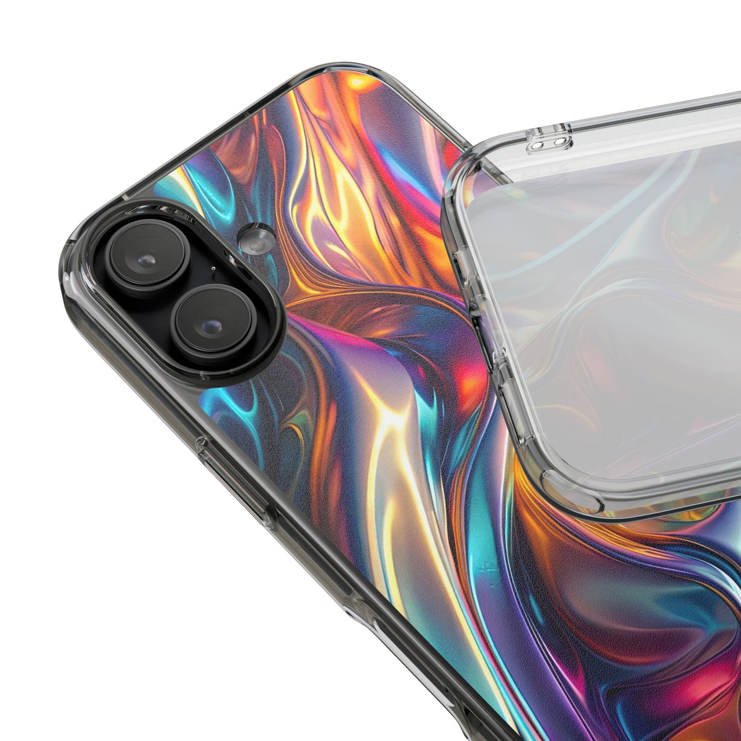 Colorful Clear Case for iPhone – Abstract Art Design