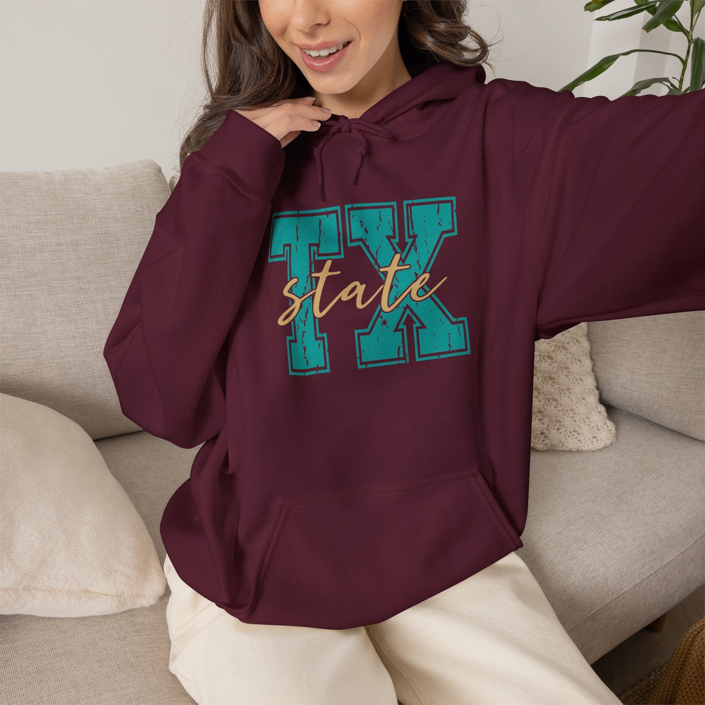 TX State Hooded Sweatshirt