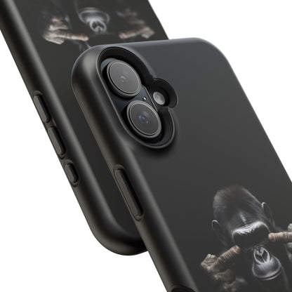 Edgy Gorilla Magnetic iPhone Case, Unique Cell Phone Cover