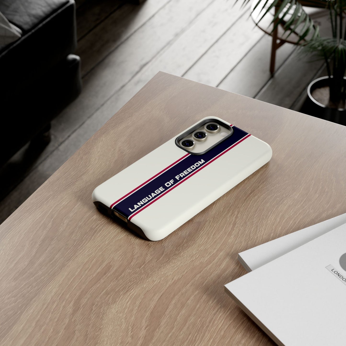 Language of Freedom Tough Case – Minimalist Design