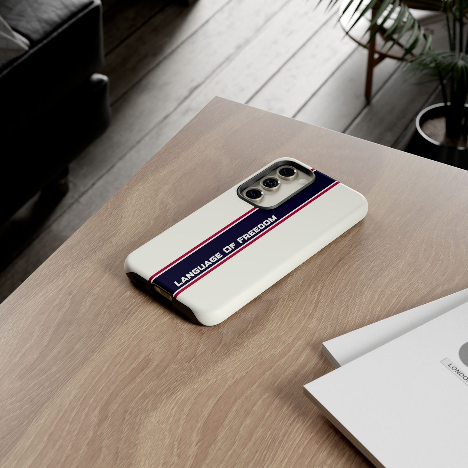 Language of Freedom Tough Case – Minimalist Design