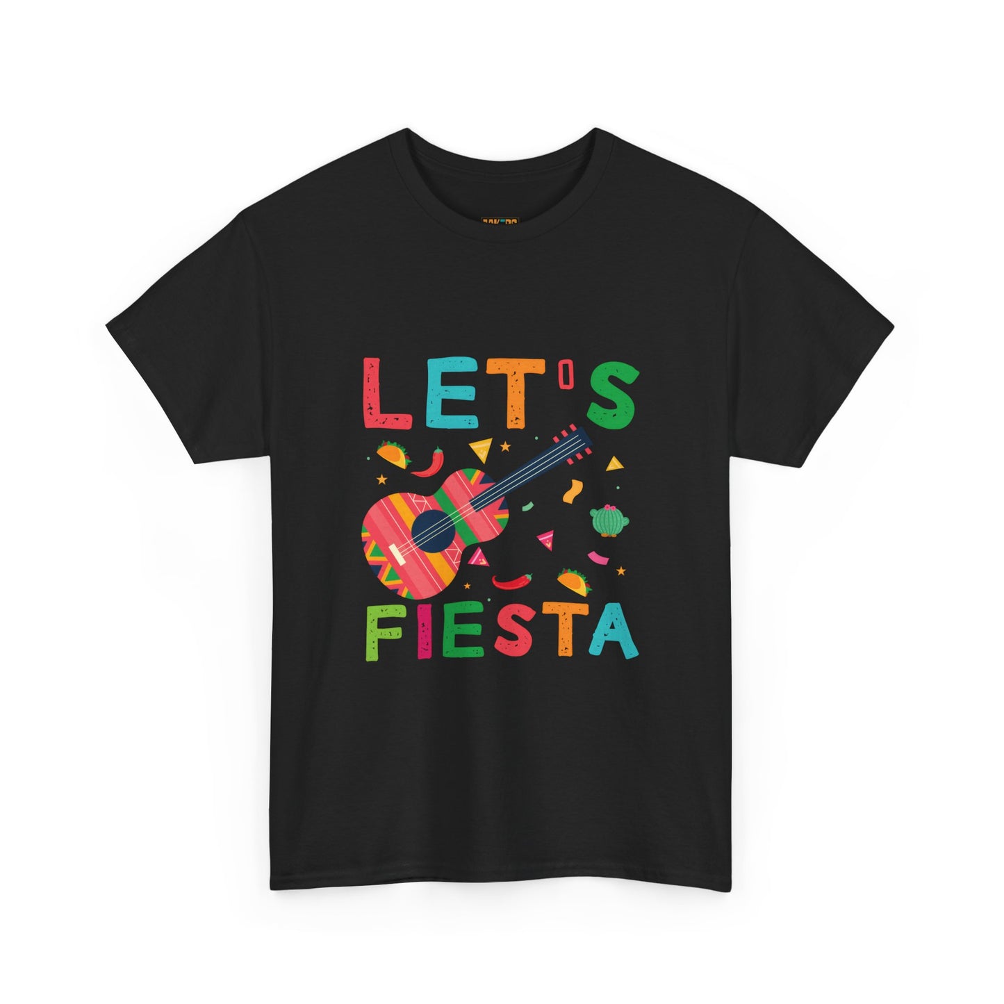 Let's Fiesta Unisex Heavy Cotton Tee - Fun Colorful Graphic T-Shirt for Celebrations