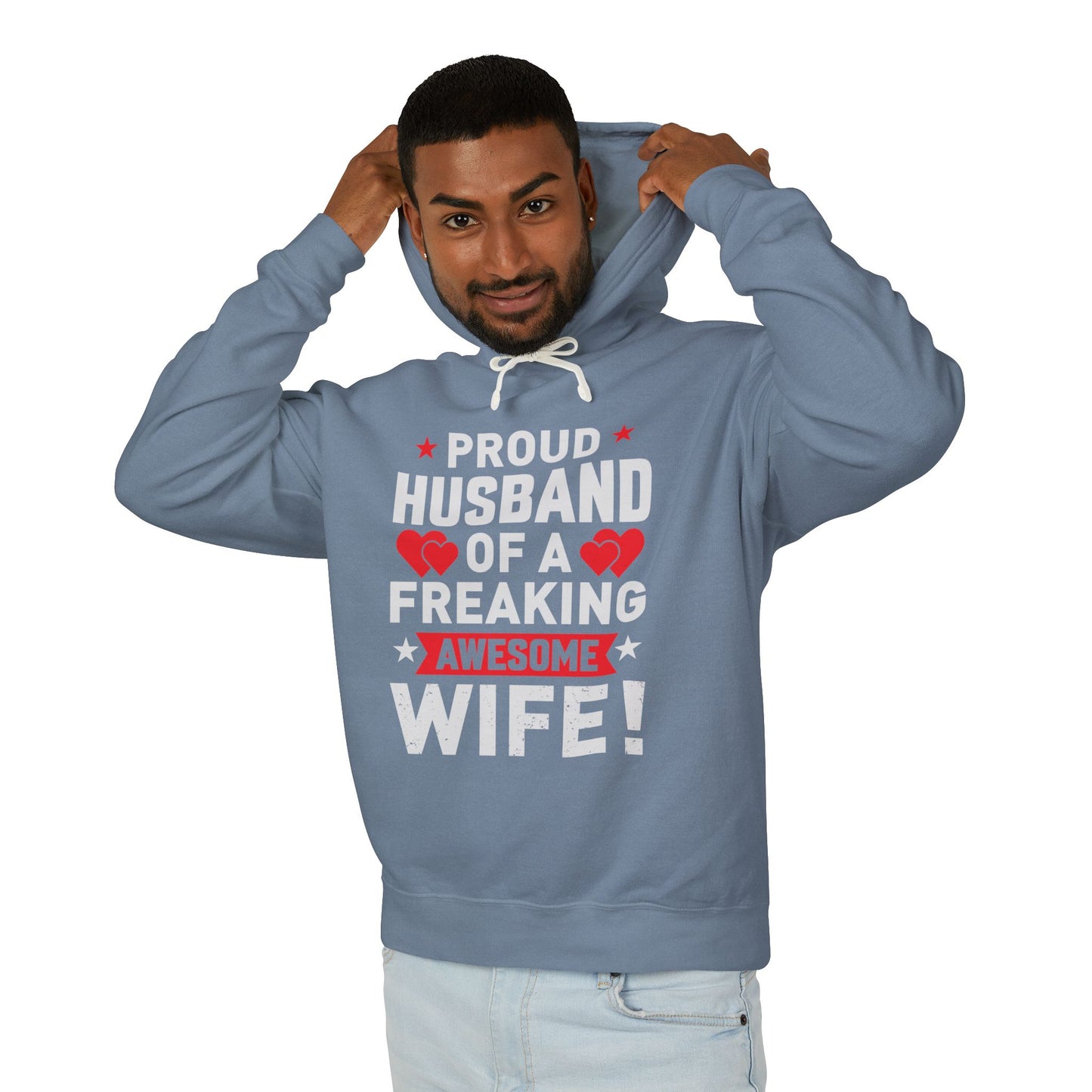 Proud Husband Hooded Sweatshirt for Men