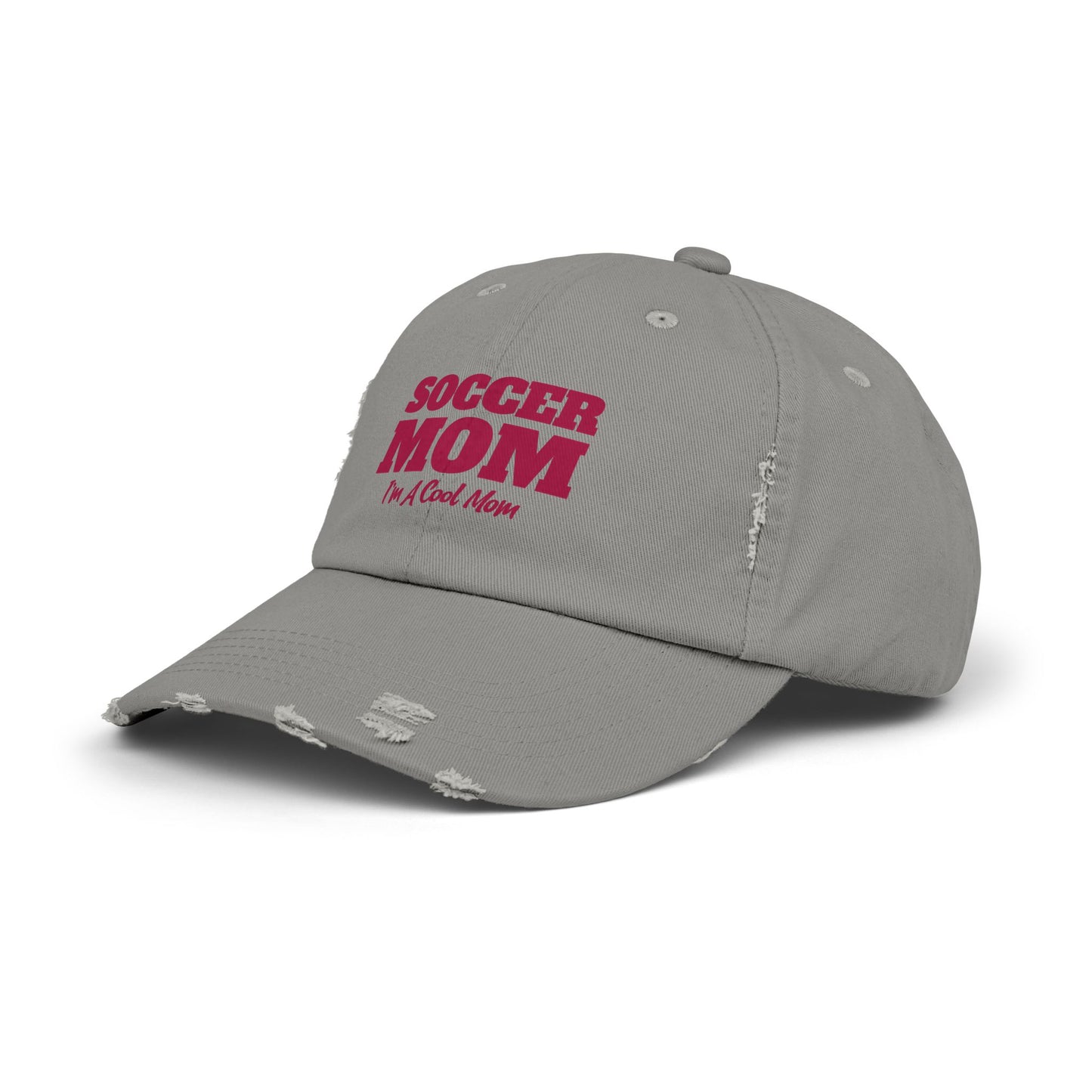 Soccer Mom I'm A Cool Mom Unisex Distressed Cap