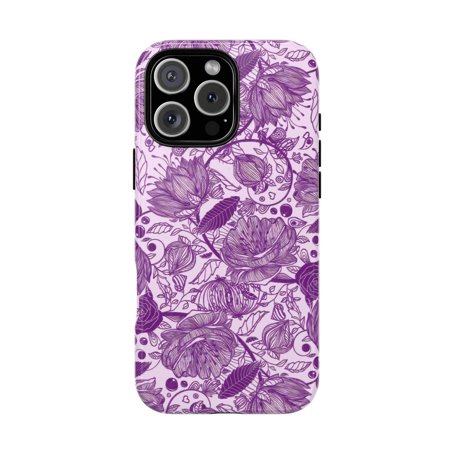 Graphical Garden: Purple Edition iPhone Tough Cases