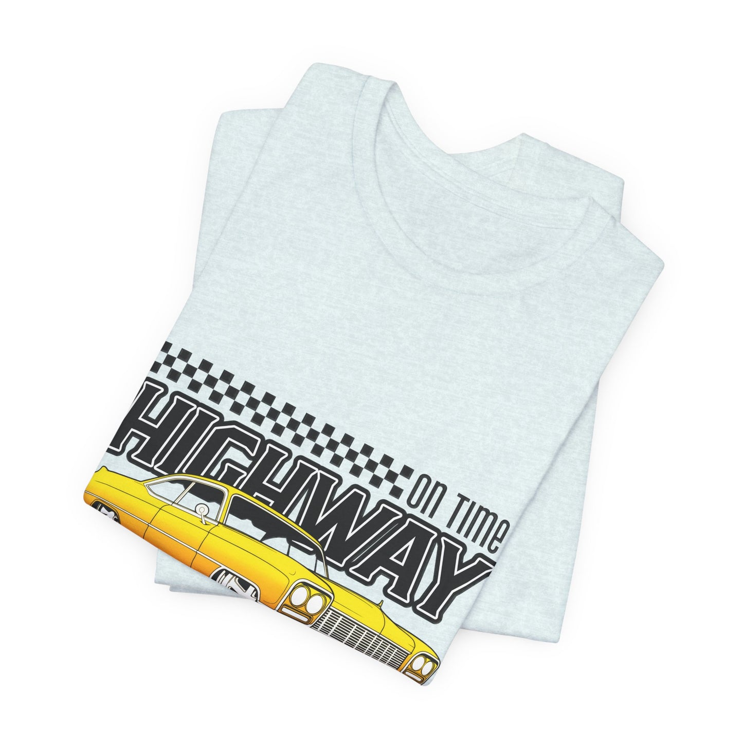 Camiseta de manga corta unisex con bomba de adrenalina On Time Highway