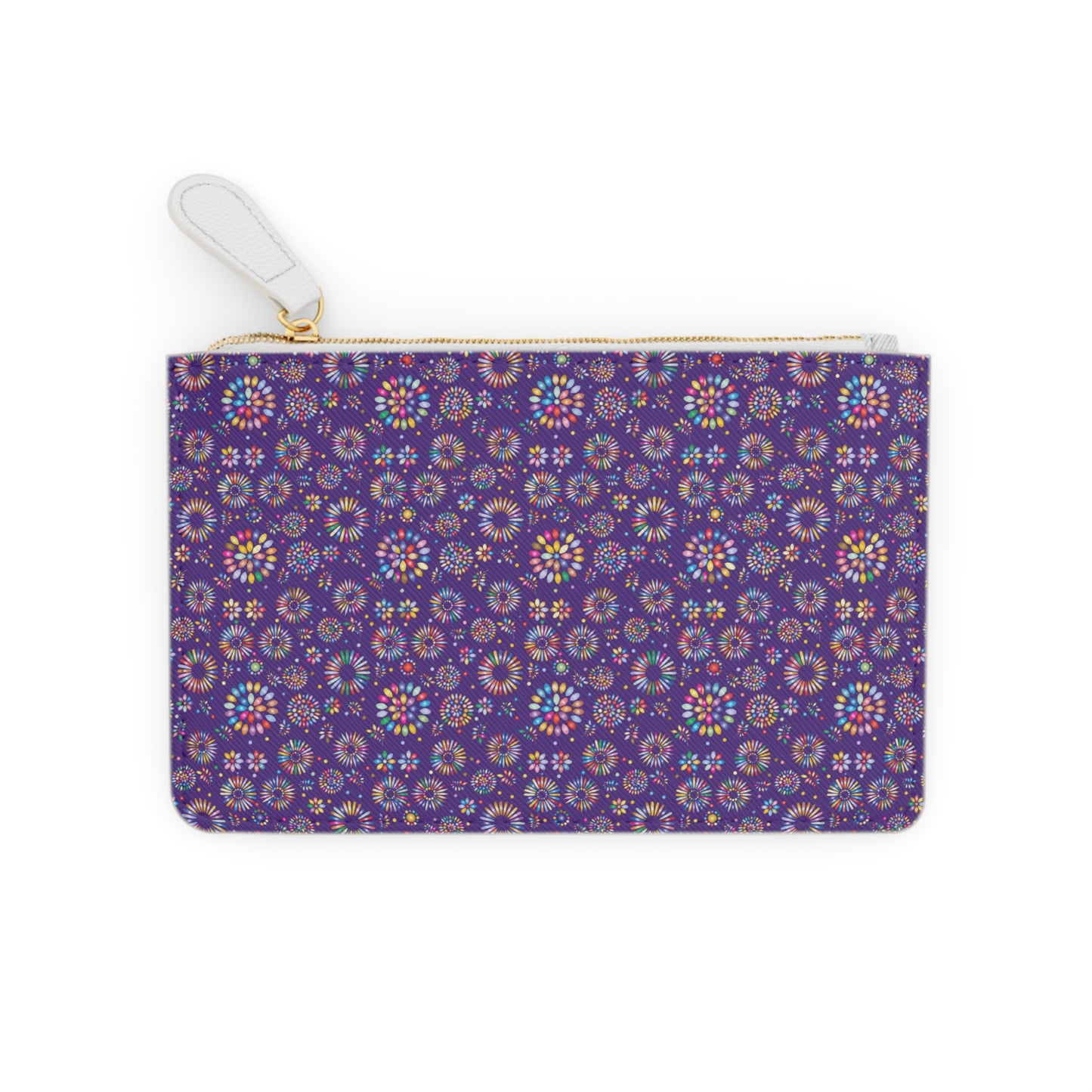 Vibrant Vibes: Happy Color Mini Clutch Bag / Purple