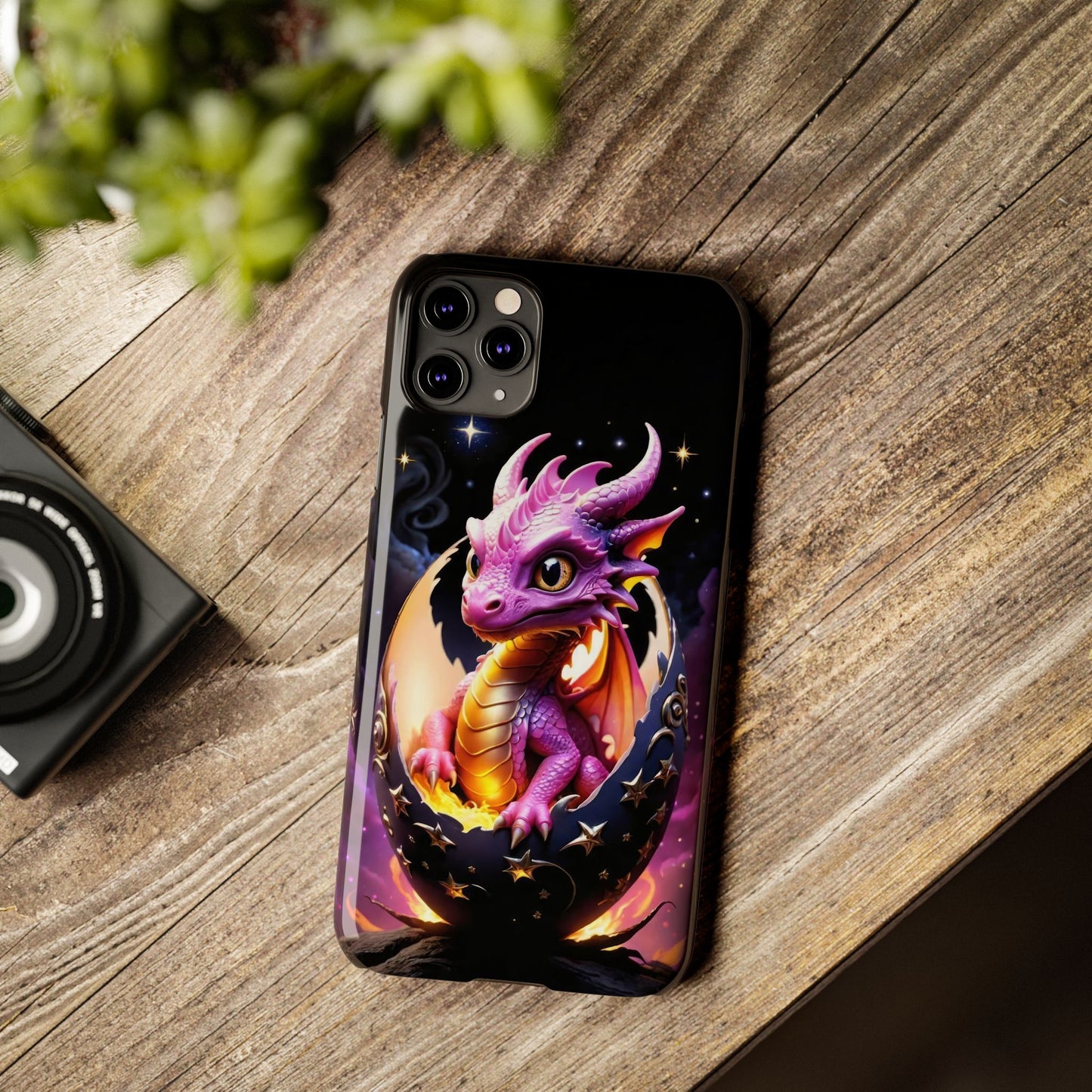 Fantasy Baby Dragon Slim Phone Case, Gift for Dragon Lovers