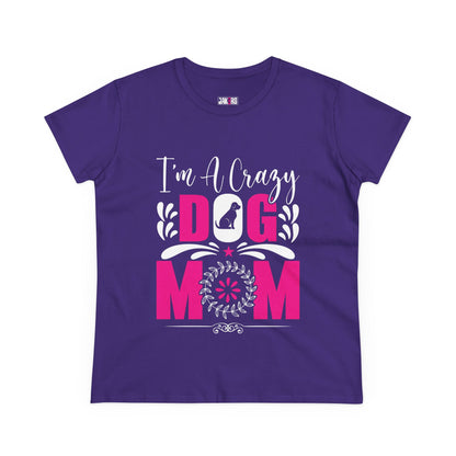 Dog Mom Women's Midweight Cotton Tee