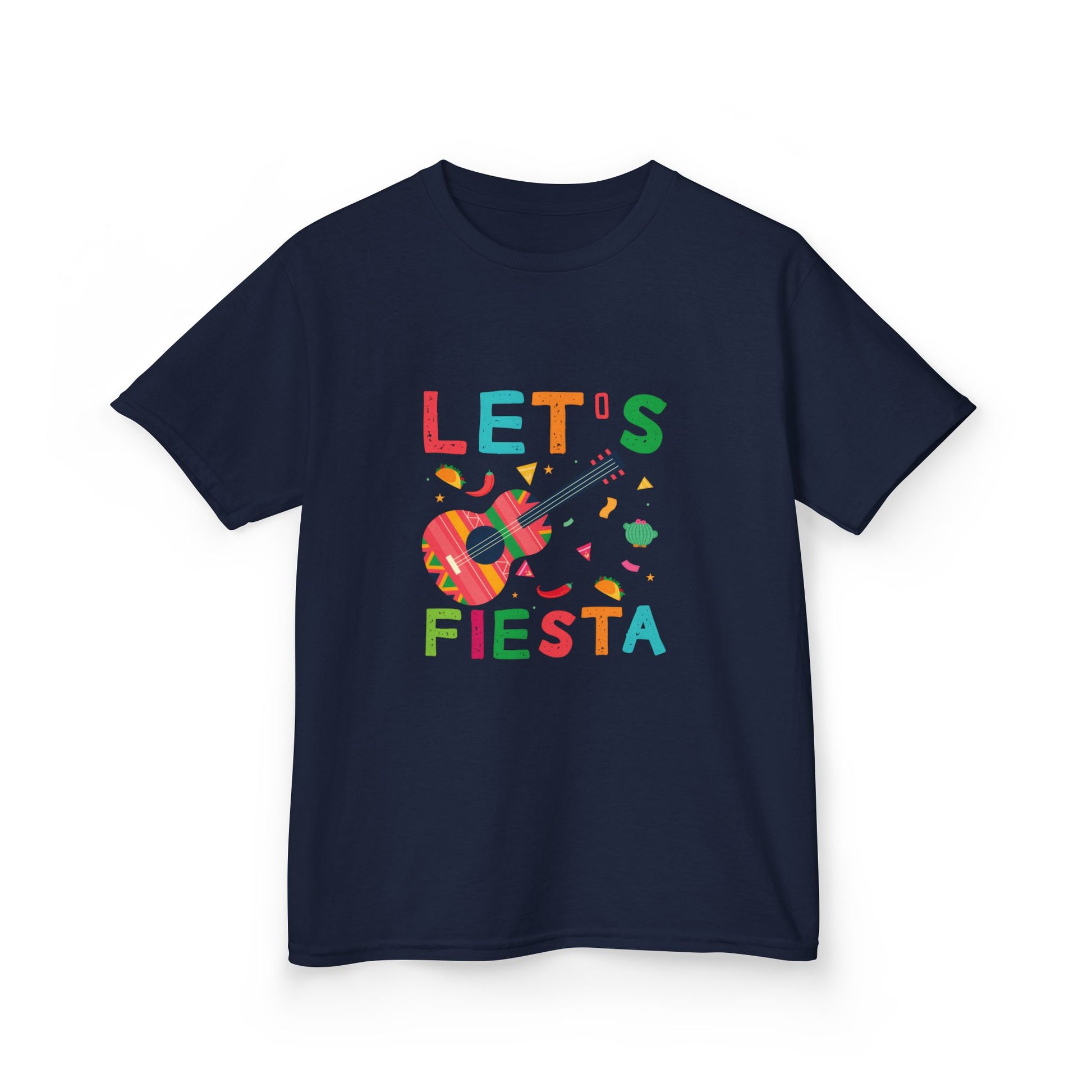 Kids Fiesta Guitar Tee - Fun and Colorful Kids T-Shirt for Celebrations