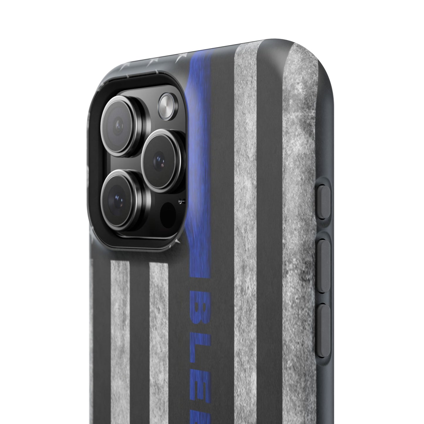 Police Magnetic Phone Cases, Bleed Blue