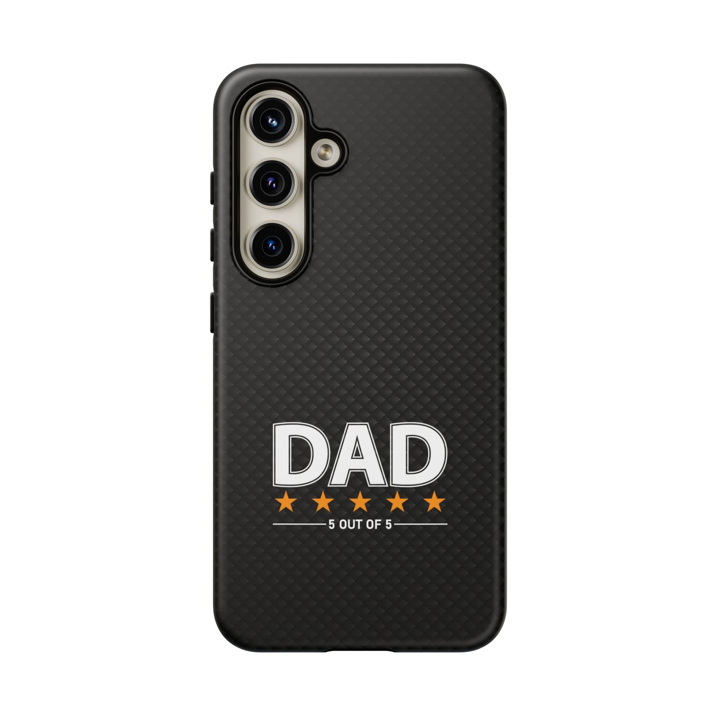 5-Star Dad Samsung Phone Case - Tough Black Cover for Father's Day
