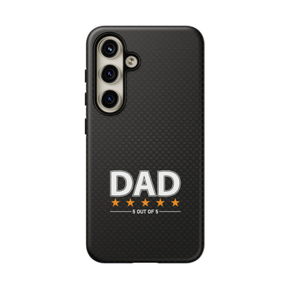 5-Star Dad Samsung Phone Case - Tough Black Cover for Father's Day