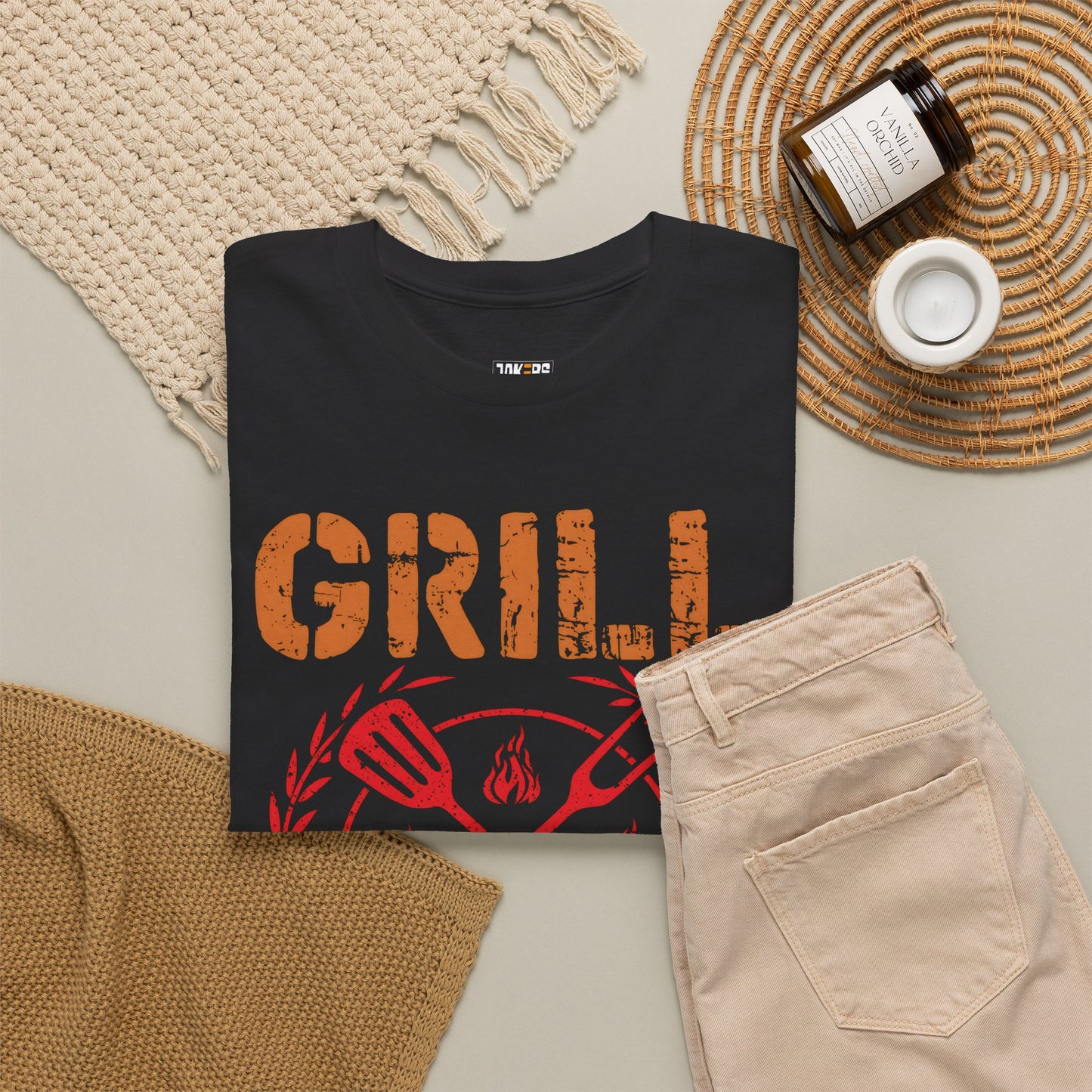 Grill Sergeant Unisex Heavy Cotton Tee - Fun BBQ Shirt for Grill Masters