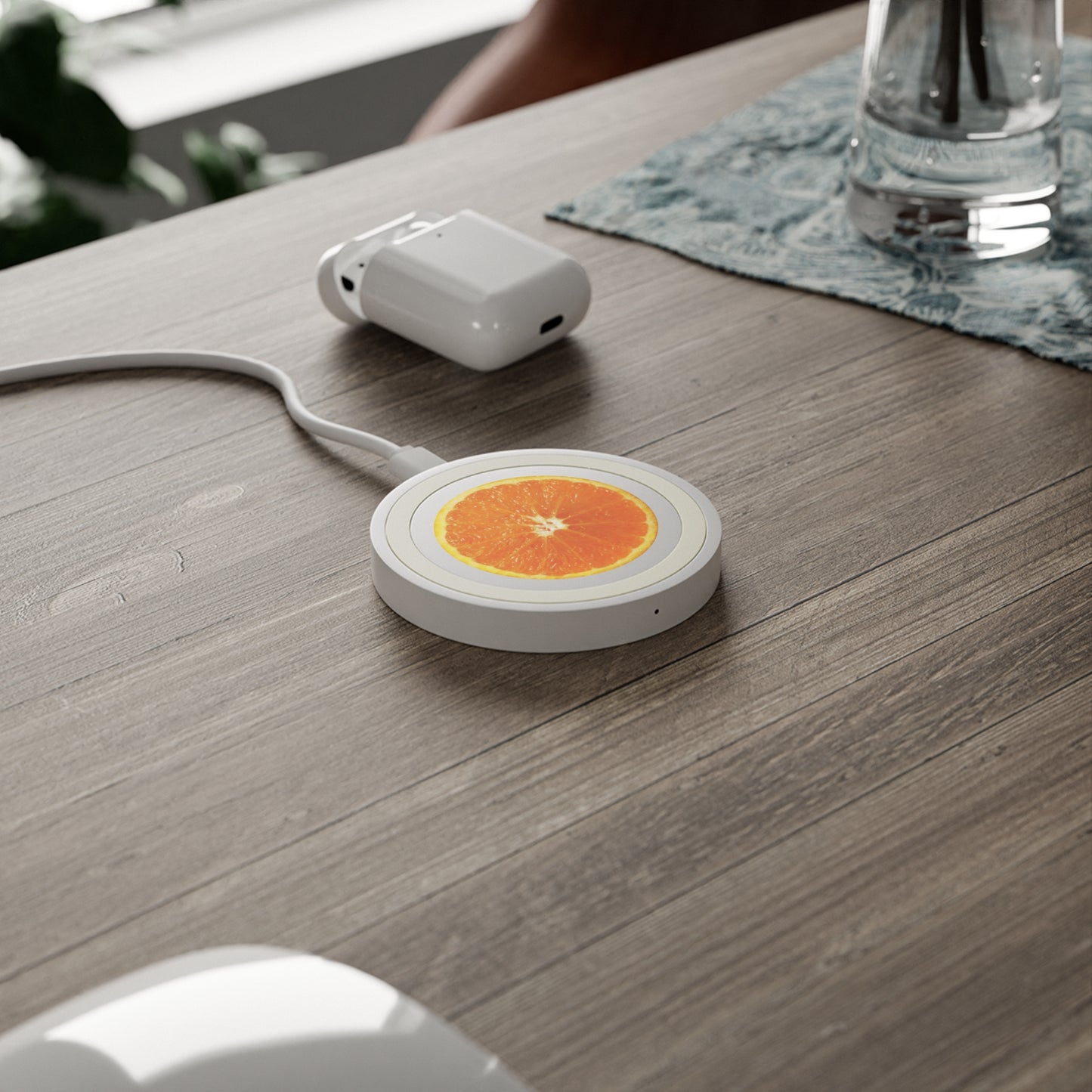 Orange Quake Wireless Charging Pad