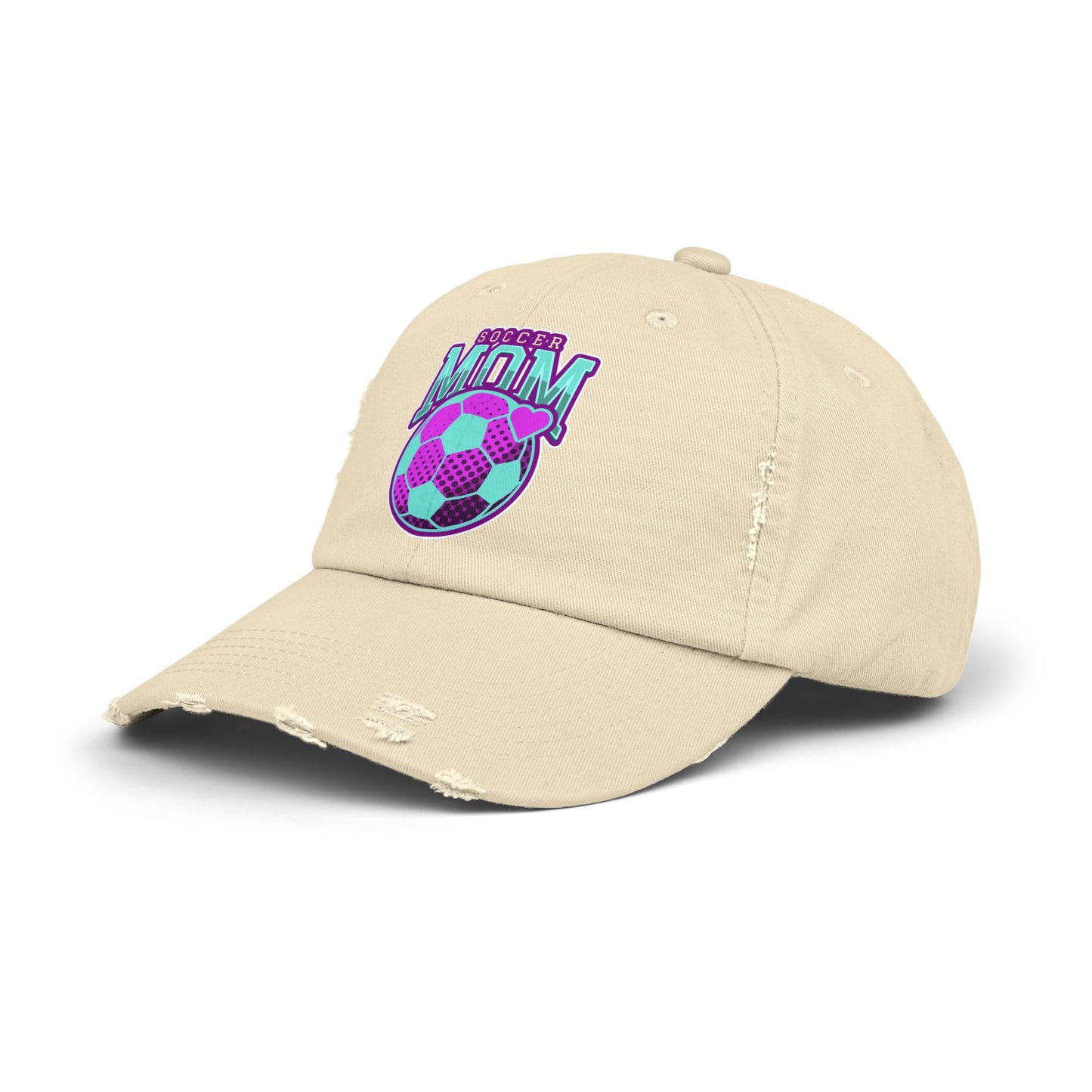 Soccer Mom Unisex Distressed Cap