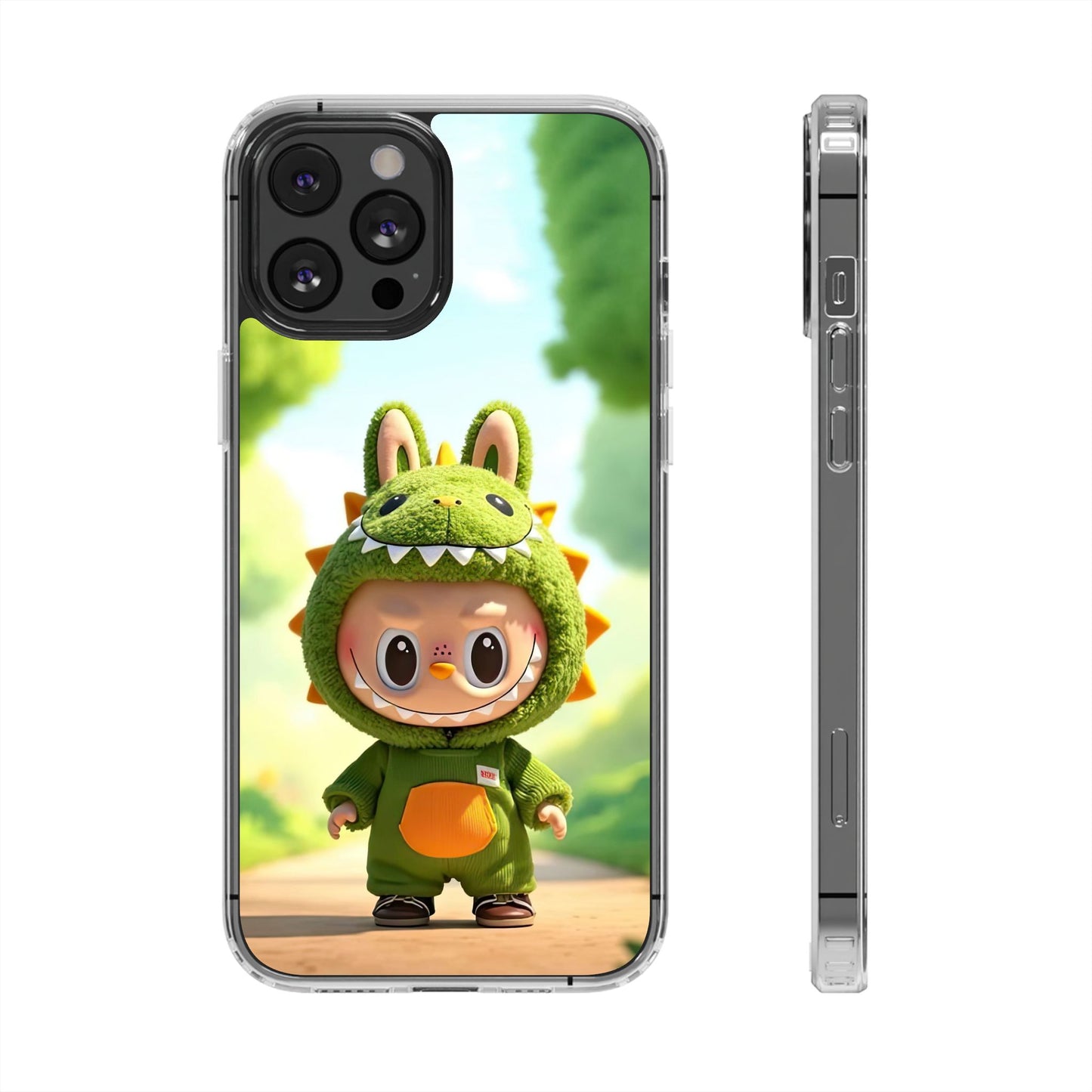 Copy of The Monsters Clear Case for iPhone Models – Playful Dinosaur Design