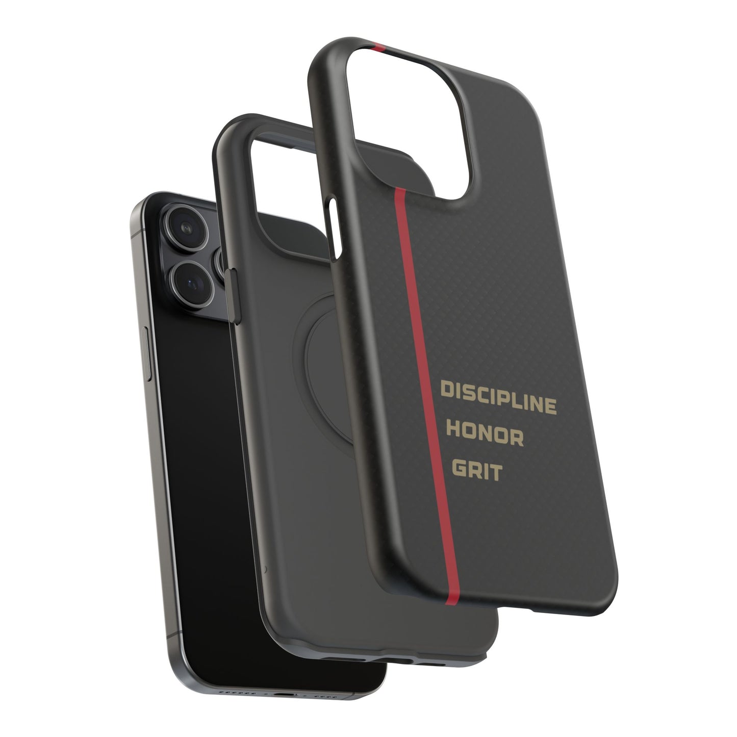 Discipline, Honor, Grit Impact-Resistant Phone Case