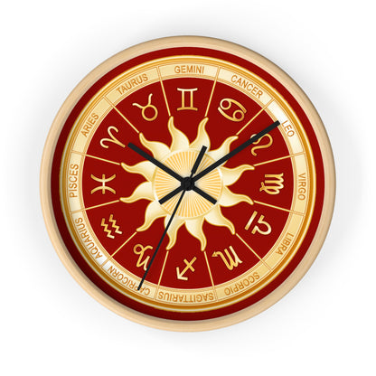 Astrology Zodiac Wall Clock 10" – Horoscope Decor