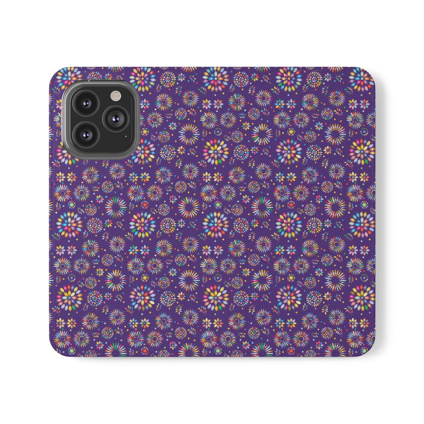 Vibrant Vibes Flip Cases / Purple