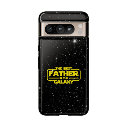 Galaxy-Themed Google Pixel Tough Case - Perfect Gift for the Best Father
