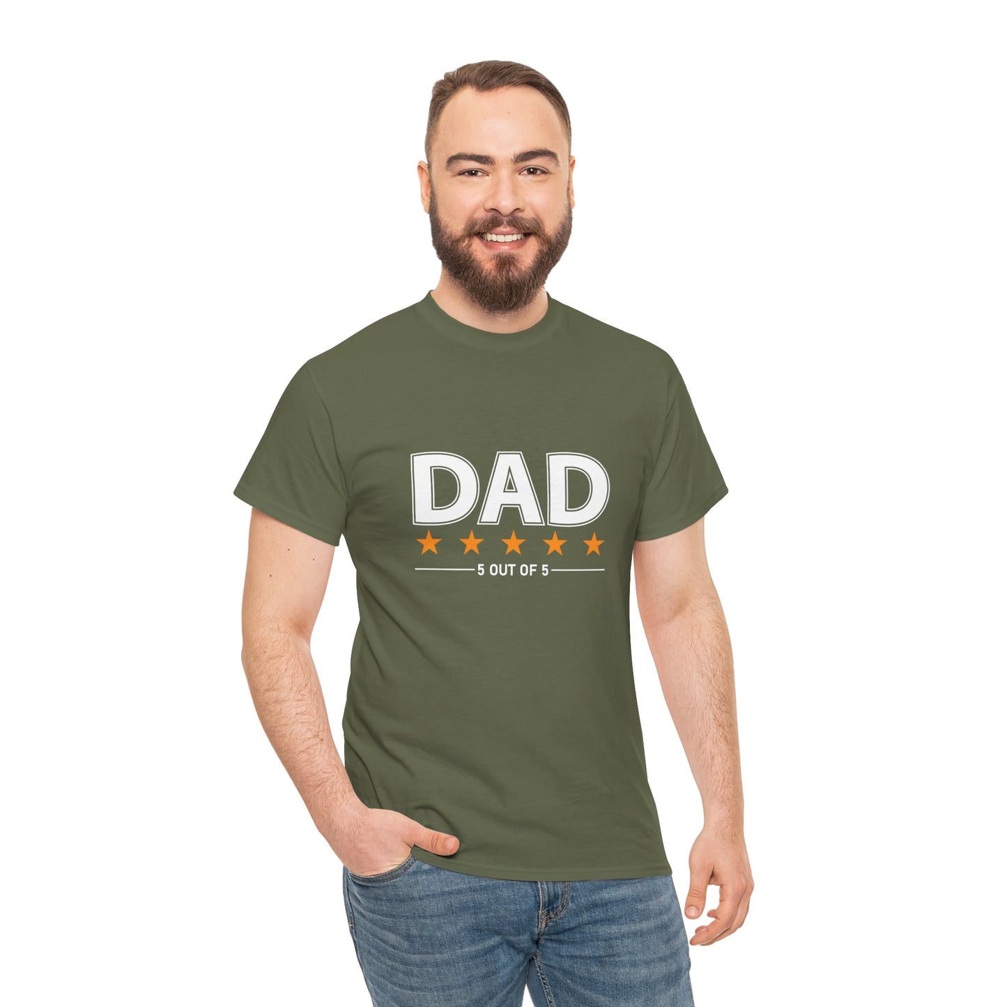 Father's Day Unisex Tee - 5 Stars Dad T-shirt