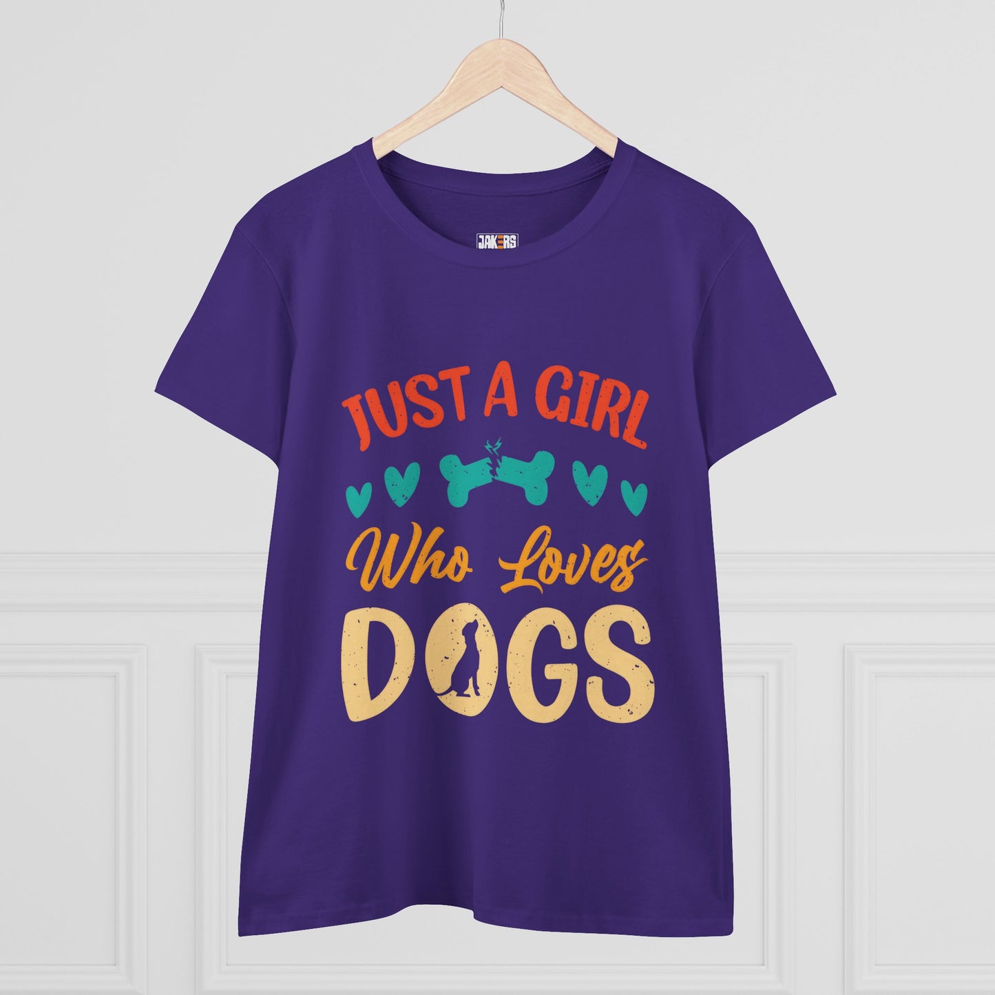 Just a Girl Who Loves Dogs Tee - Women's Dog Lover T-Shirt