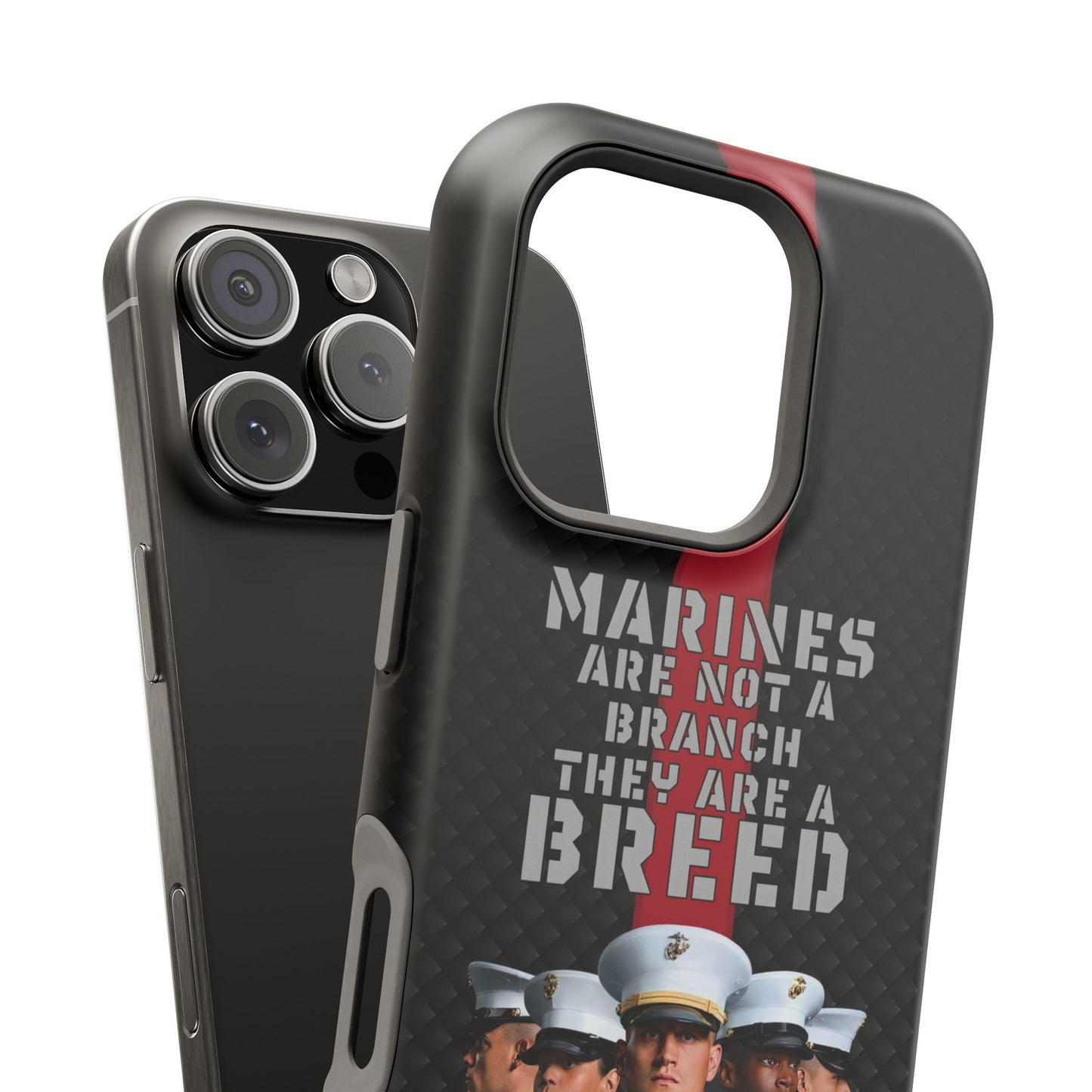 Marines Magnetic Tough Case - "Not a Branch, a Breed" Military iPhone Cover