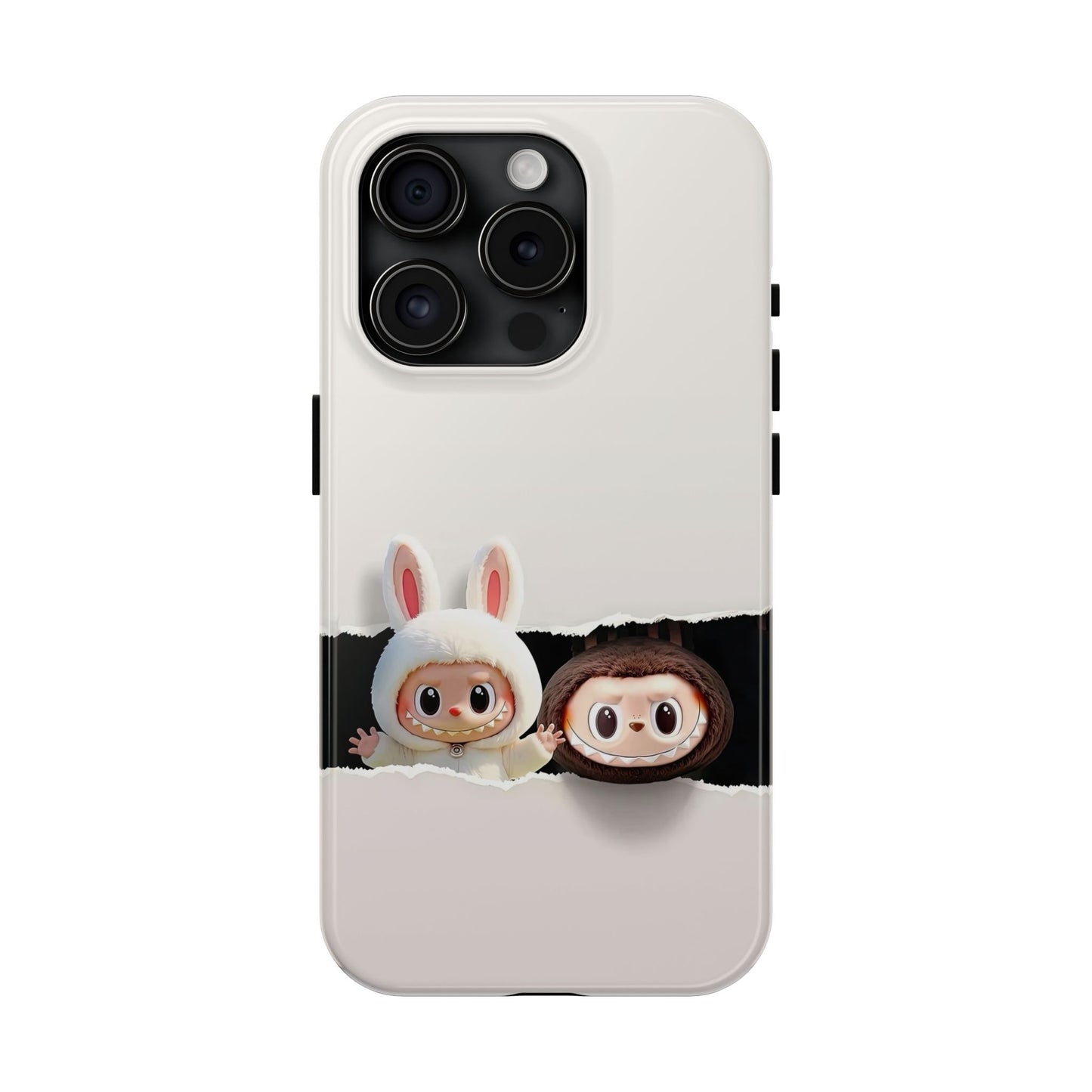 The Monsters Tough Case for iPhone Models and Variations – Dual Layer Protective Cover, Playful Design, Cute Mobile Accessory