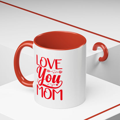 I Love My Mom Accent Coffee Mug - Perfect Gift for Mother's Day & Special Occasions