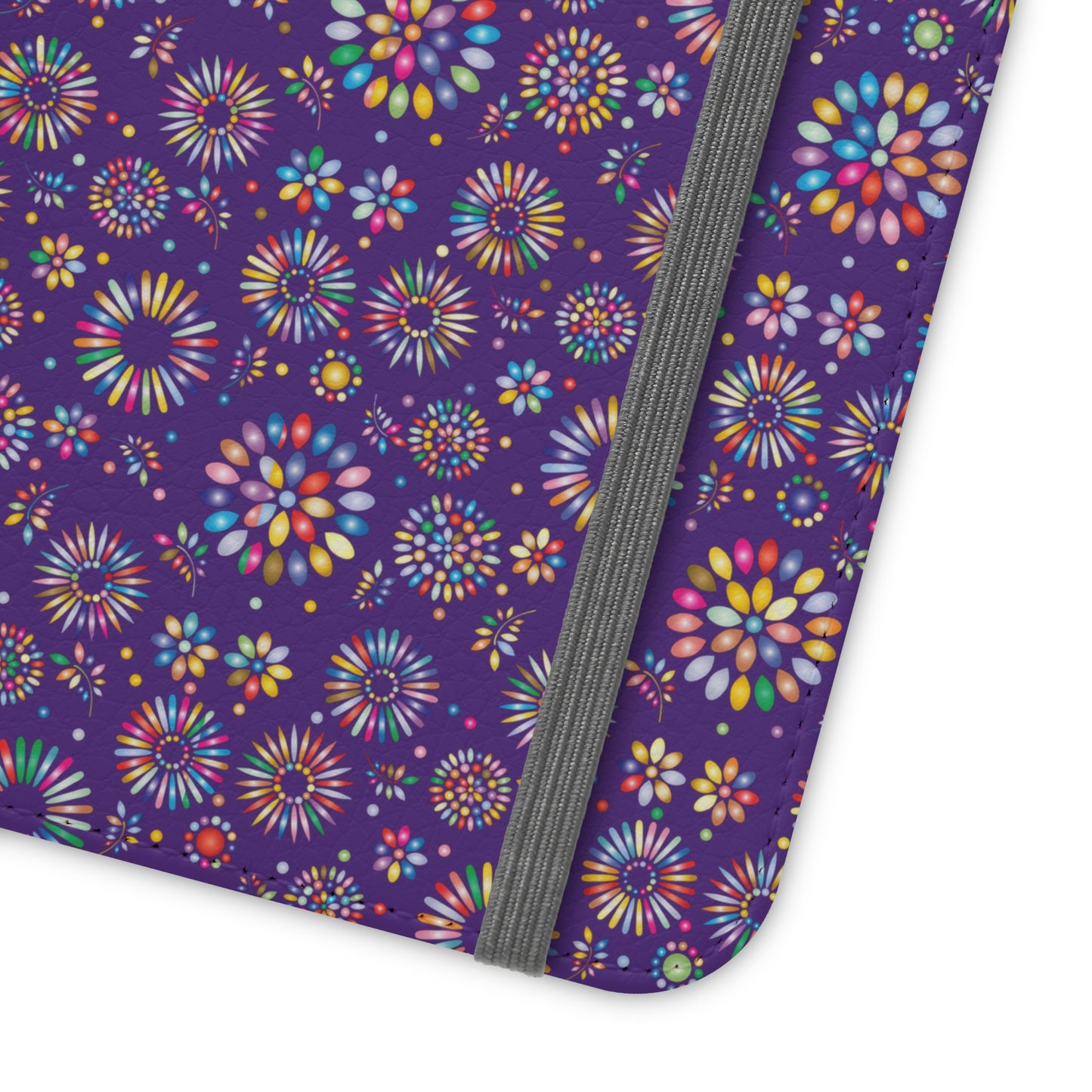 Vibrant Vibes Flip Cases / Purple