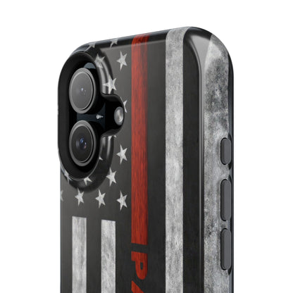 Red Line Magnetic Phone Cases, Firefighter Gift