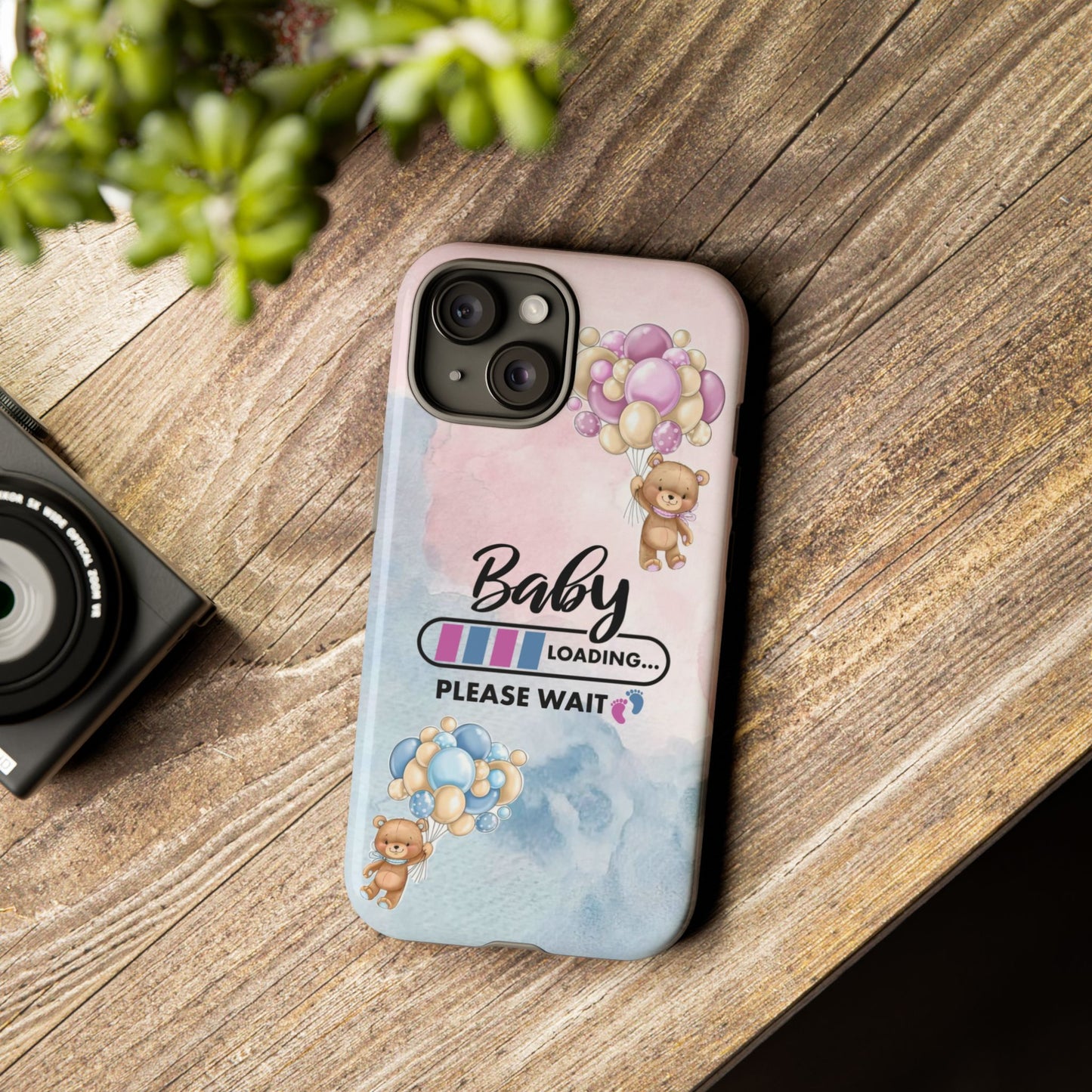 Cute Baby Loading Phone Case for iPhone - Maternity Cover for Pregnancy Reveal or Baby Shower