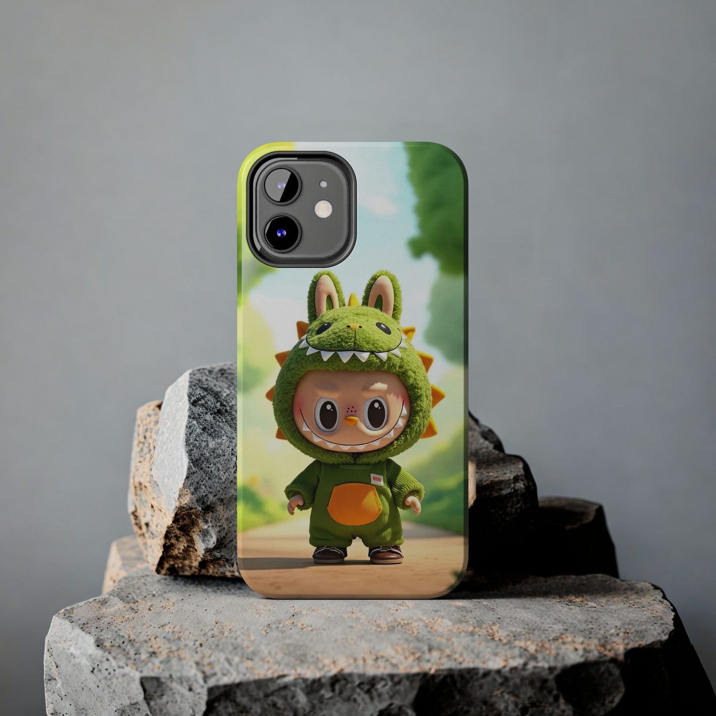 The Monsters Tough Case for iPhone Models – Playful Dinosaur Design, Dual Layer Protective Cover, Fun Mobile Accessory