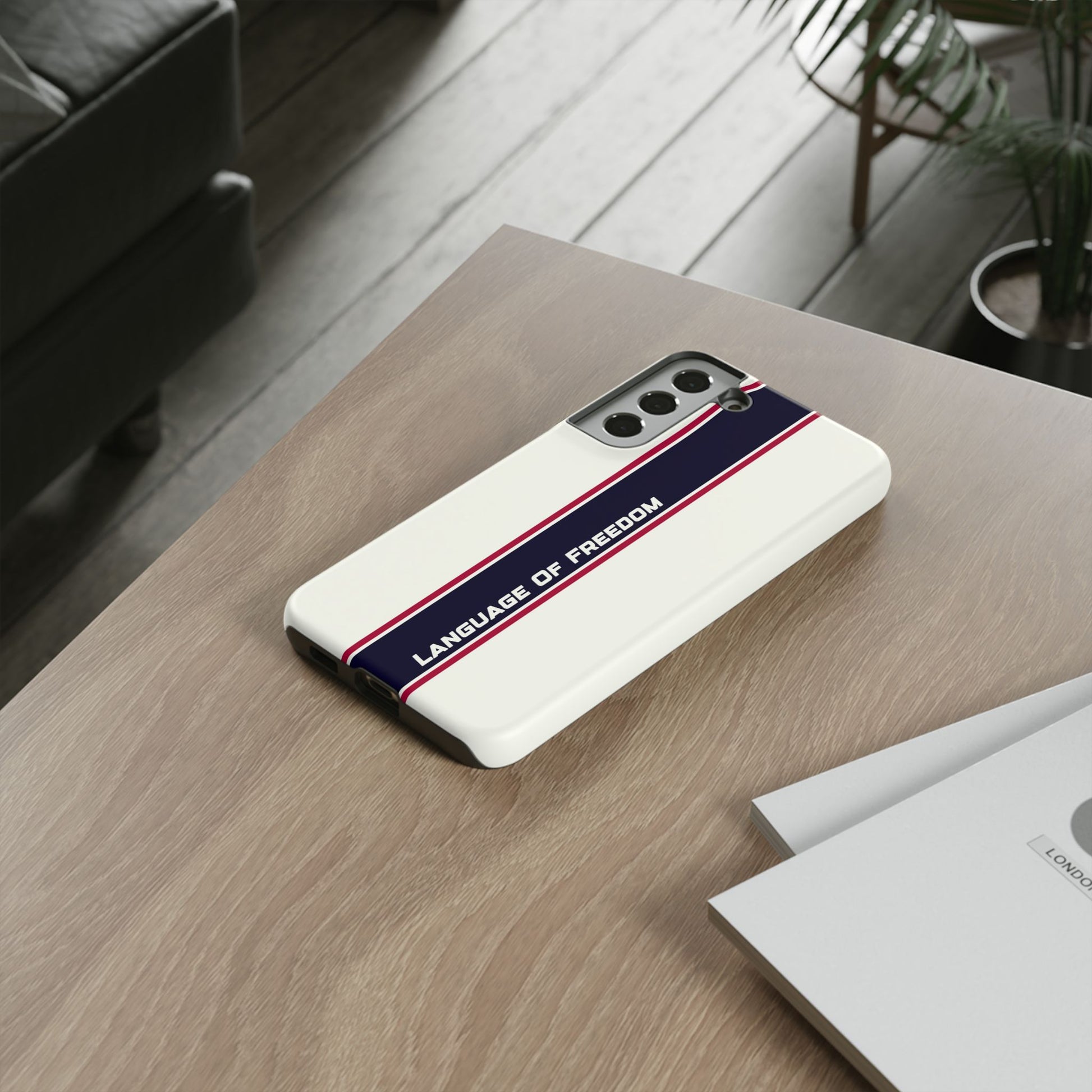 Language of Freedom Tough Case – Minimalist Design