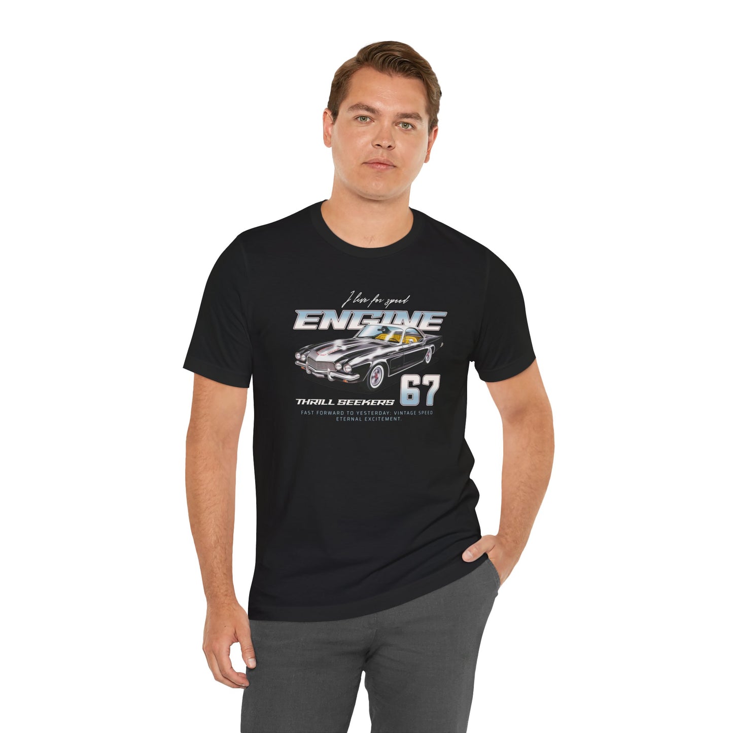 I Live For Speed Engine Unisex Jersey Short Sleeve Tee