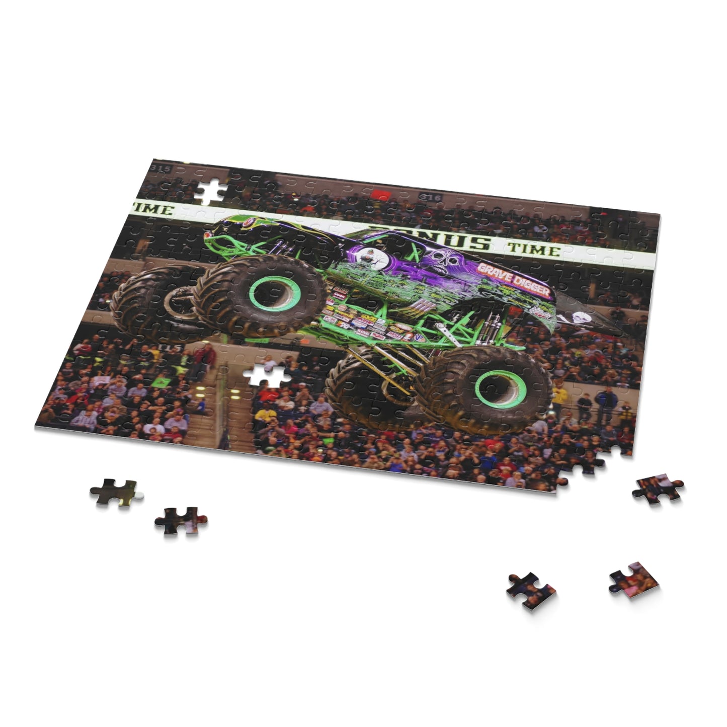 Grave Digger Monster Truck Puzzle - 120, 252, or 500-Piece Fun for Kids & Adults
