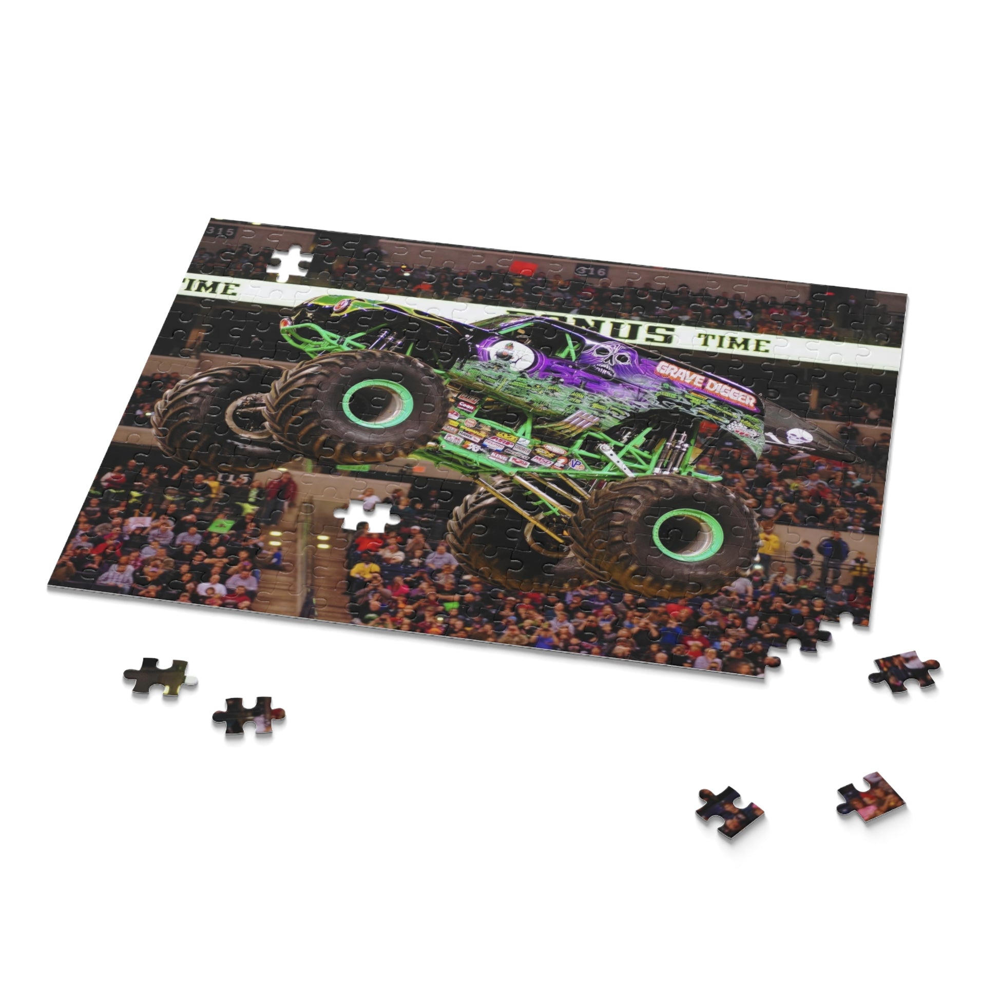 Grave Digger Monster Truck Puzzle - 120, 252, or 500-Piece Fun for Kids & Adults