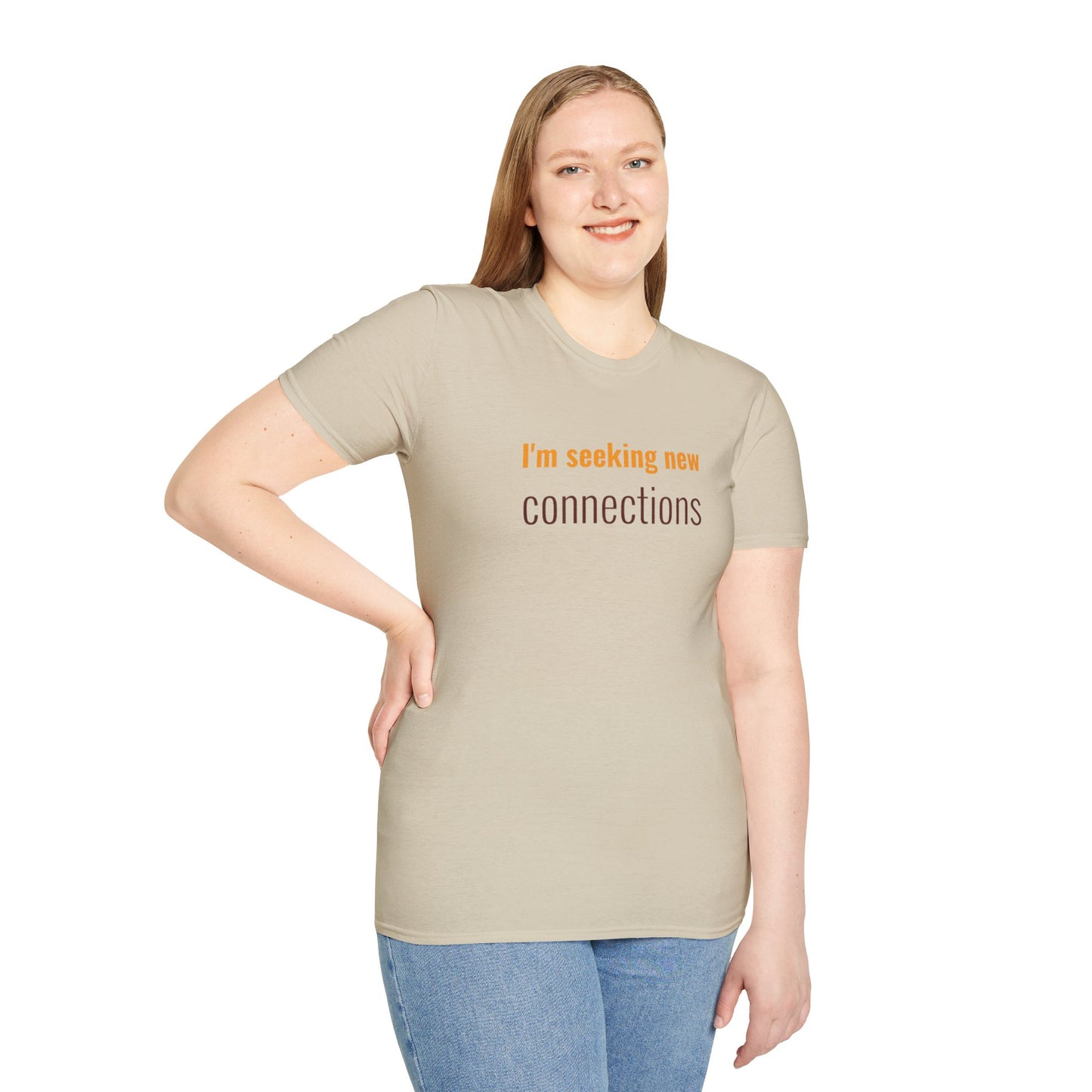 I'm Seeking New Connection Unisex Softstyle T-Shirt