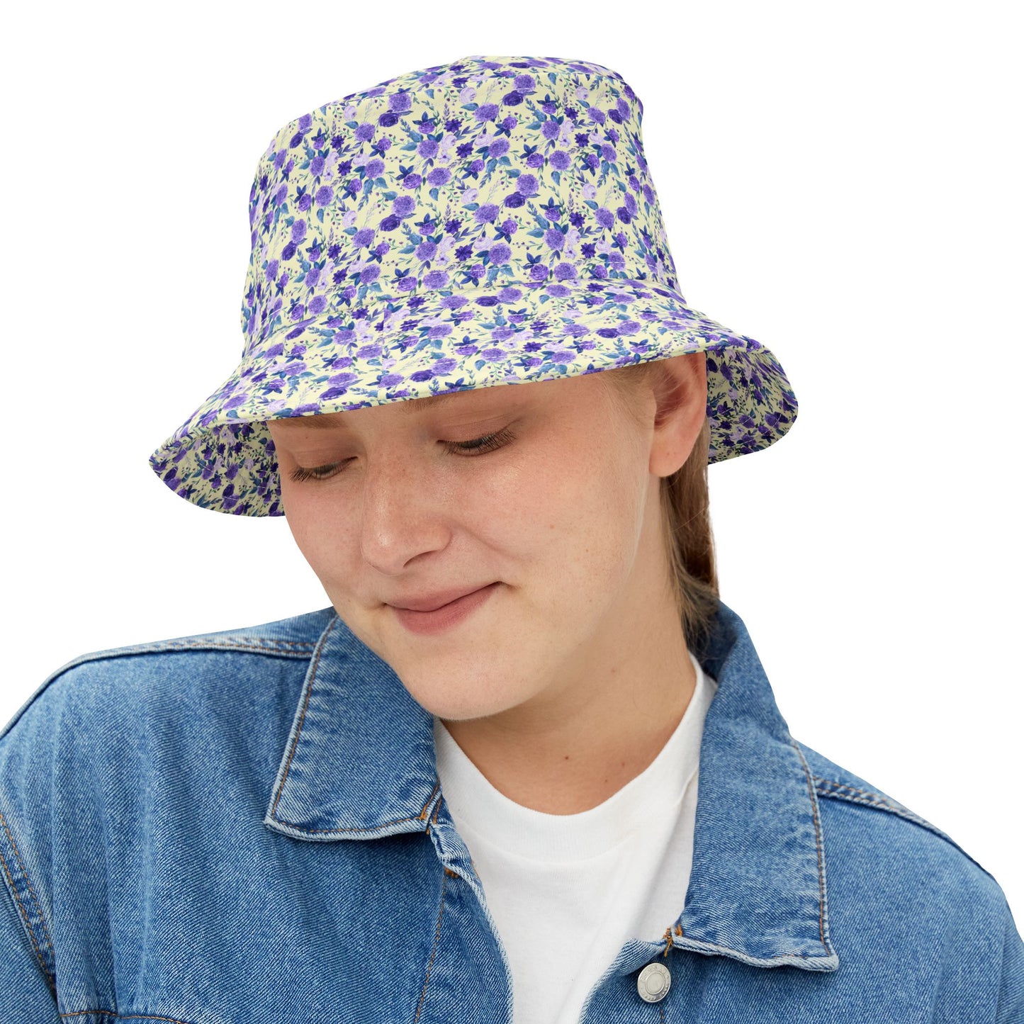 Violet Bucket Hat (AOP)