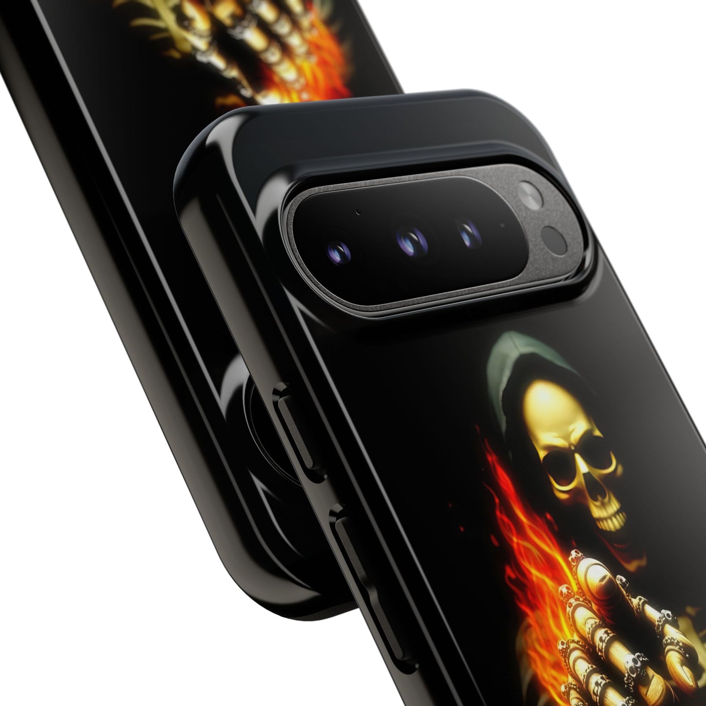 Skull Design Google Pixel Phone Case, Don't Touch My Phone Mobile Cover