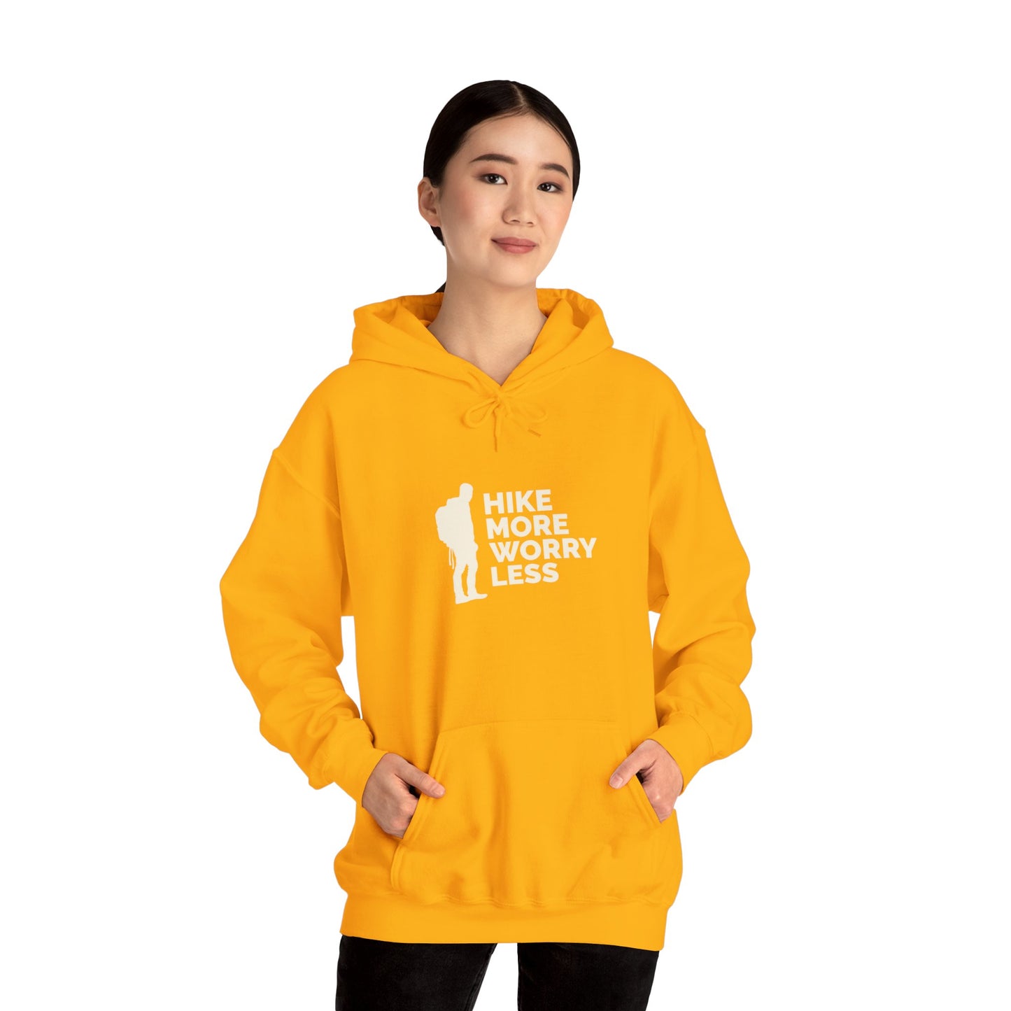 Hike More Worry Less Unisex Heavy Blend™ Hooded Sweatshirt