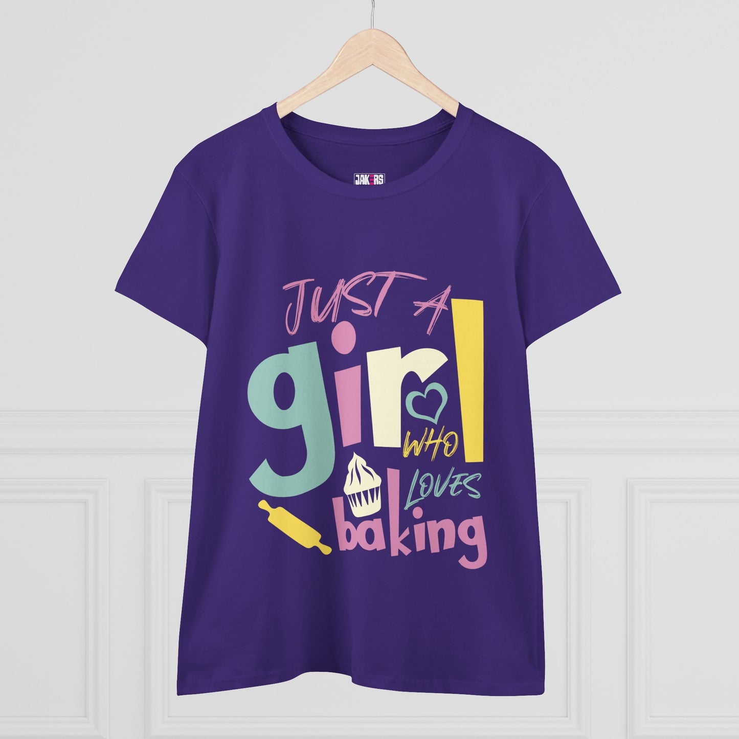 Baking Enthusiast Women's Cotton Tee - Just a Girl Who Loves Baking