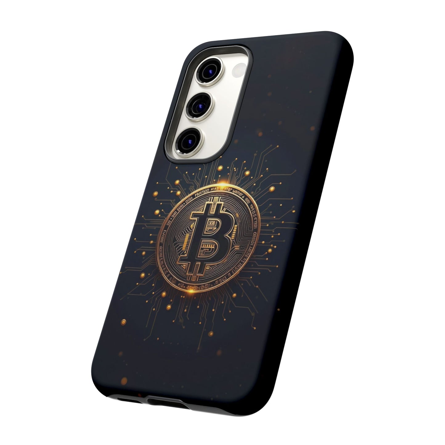 Bitcoin Samsung Tough Case for Smartphones, Crypto Lover Phone Accessory