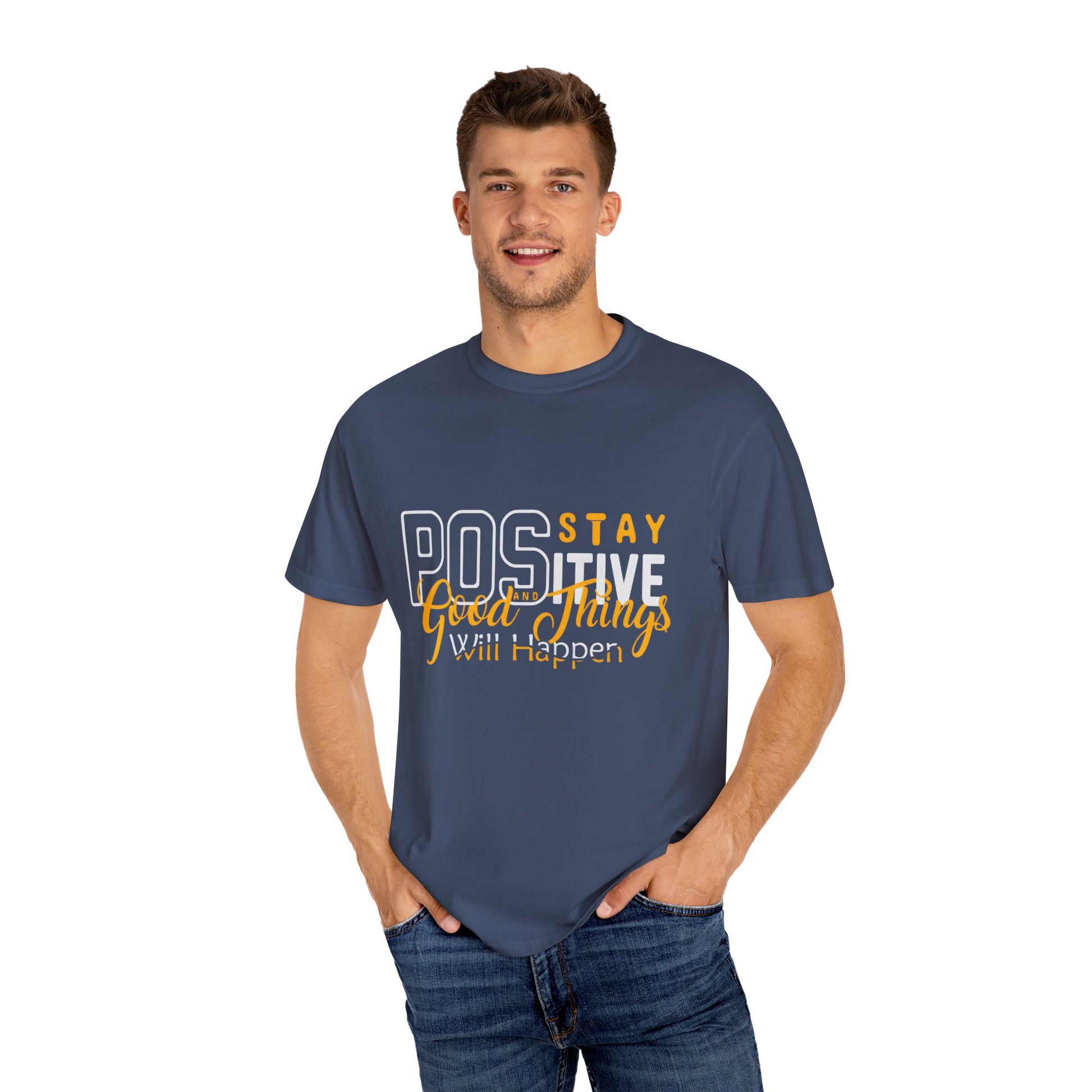 Unisex Positive Vibe T-Shirt - Stay Positive Good Things Will Happen