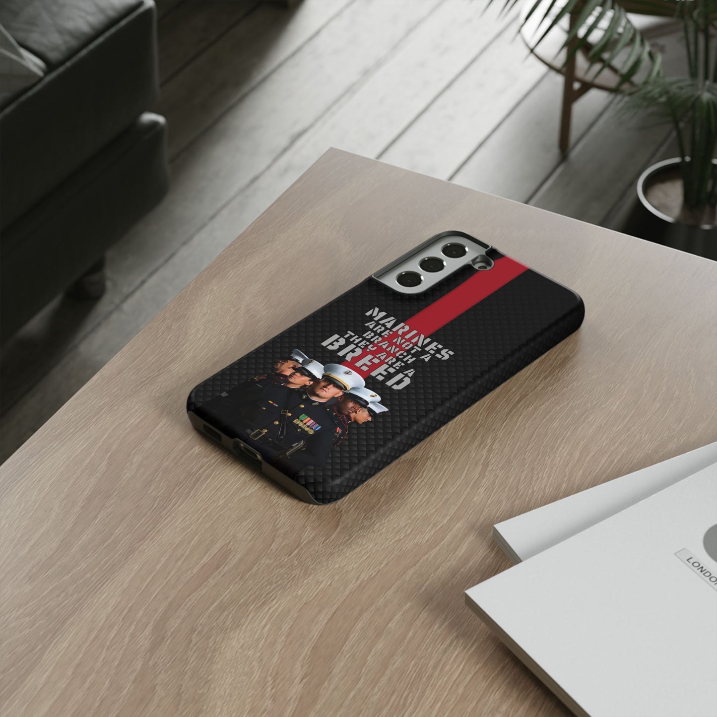 Marine Corps Samsung Tough Phone Case - Proud Military Supporter