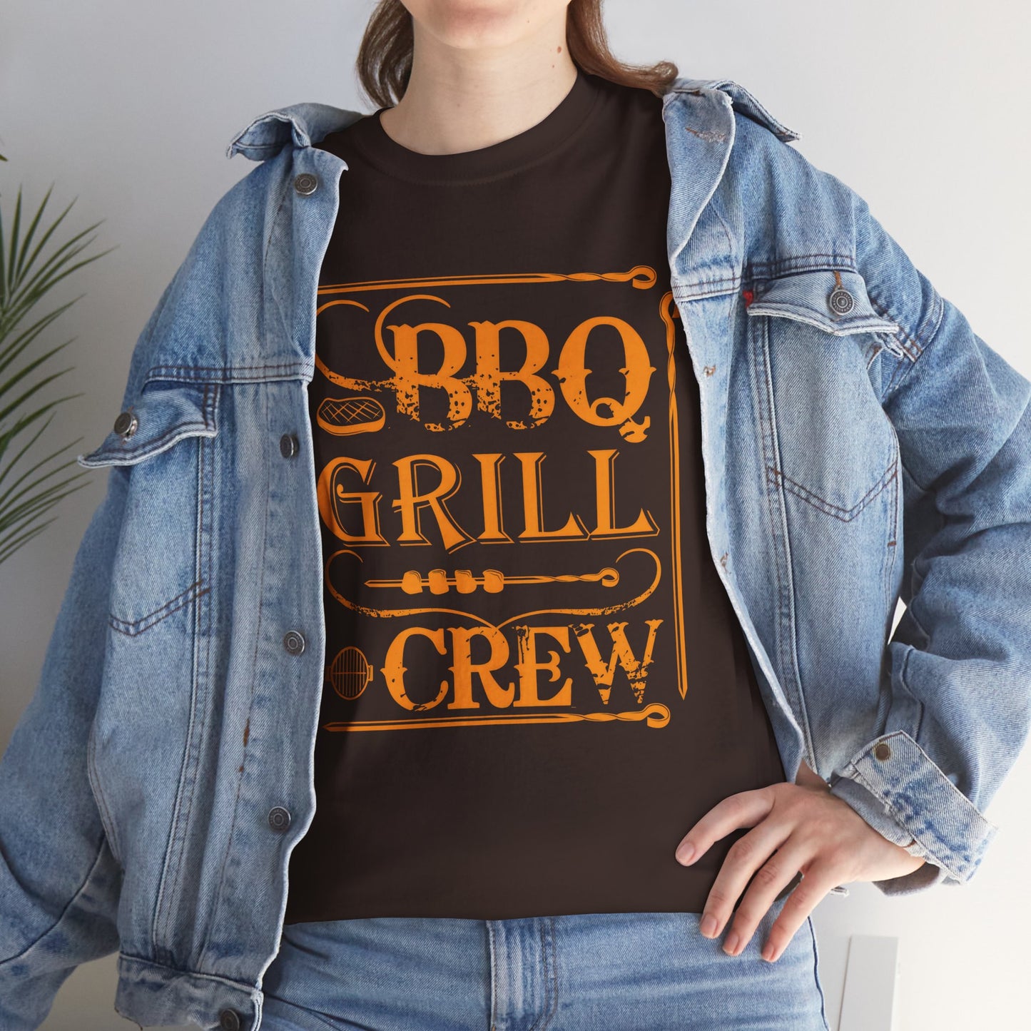BBQ Grill Crew Unisex Heavy Cotton Tee - Perfect for BBQ Lovers and Summer Gatherings