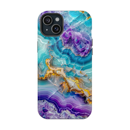Blue Agate Magnetic Phone Case