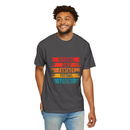 Fantasy Football Legend T-Shirt for Dads - Unisex Garment-Dyed Tee