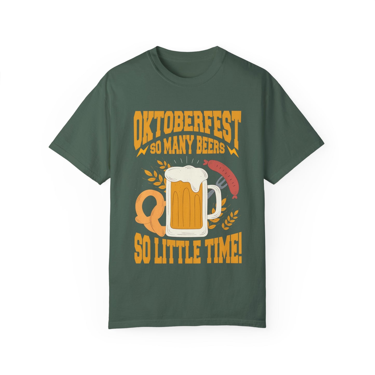 Oktoberfest Graphic Unisex T-Shirt - Celebrate with Beer & Pretzels